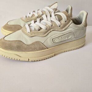 Adidas SC Premiere White Sneakers Women's 8.5 Men's 7 Distressed Naturally